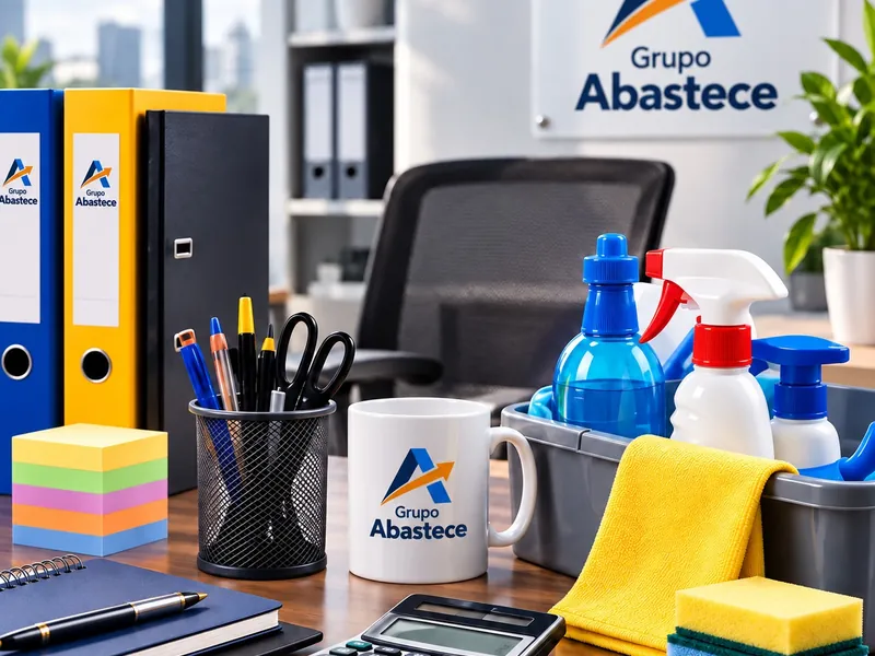Archivadores, útiles de escritorio, papel bond A4 y productos de limpieza de oficina
